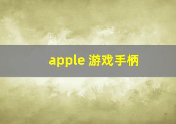 apple 游戏手柄